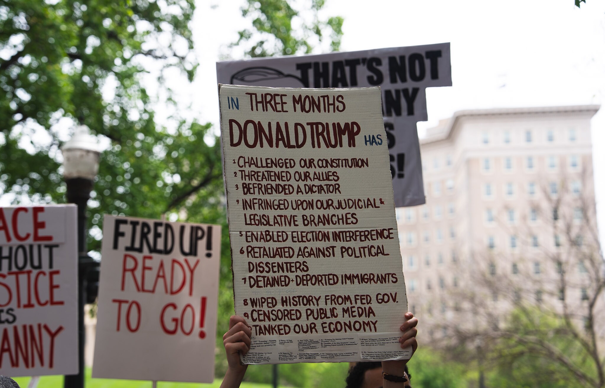 Protesters criticize Trump at Virginia's 'Freedom Rising' rally in Richmond