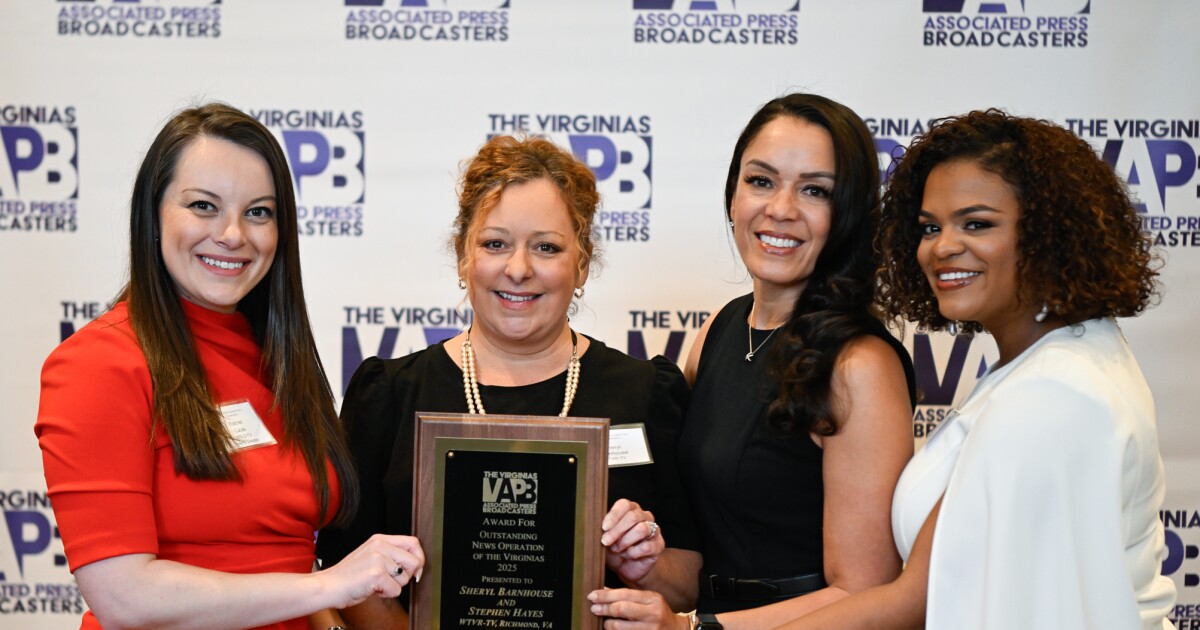 WTVR CBS 6 News wins coveted Outstanding News Operation of the Virginias award