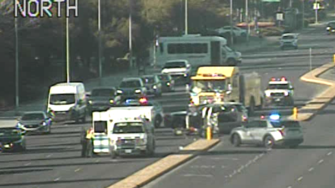 LVMPD: Crash closes Las Vegas Boulevard between Wigwam Avenue and Pebble Road