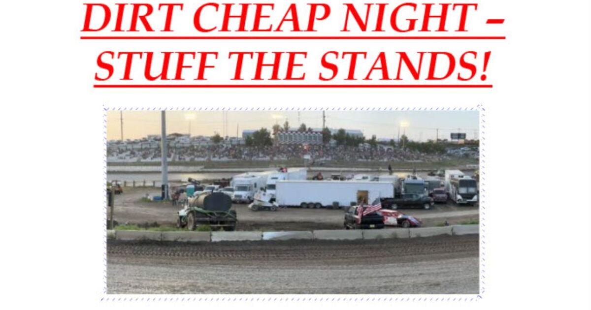 Coming up: Electric City Speedway will host 'Stuff The Stands' - Vimarsana News