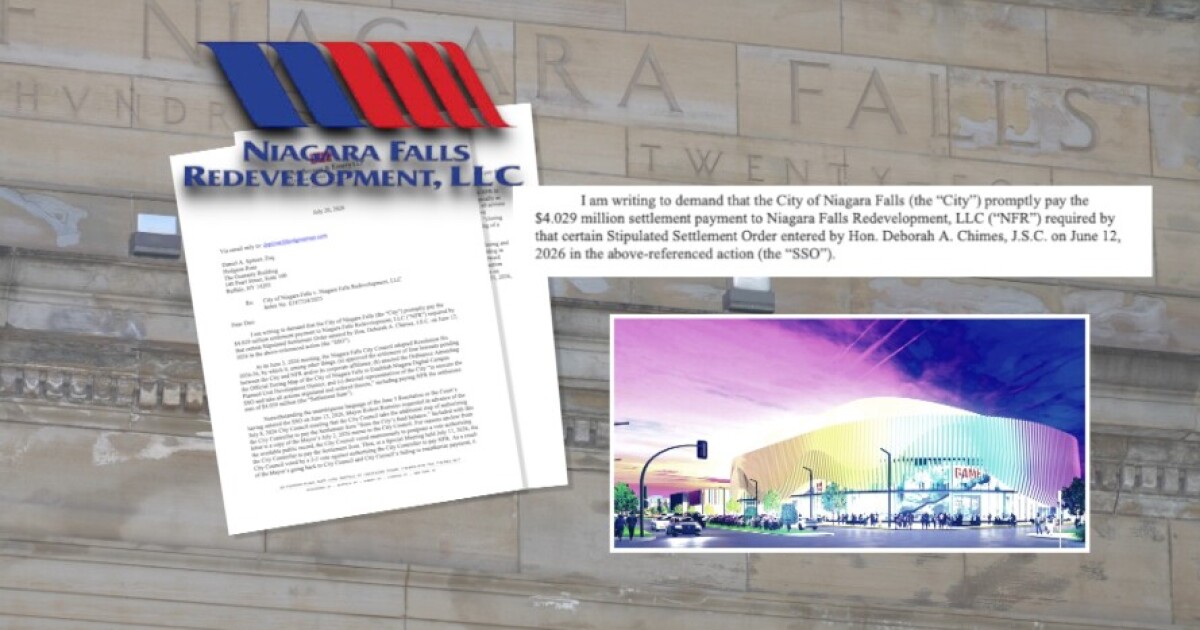 NFR threatens legal action against Niagara Falls for failing to pay $4M arena settlement fee