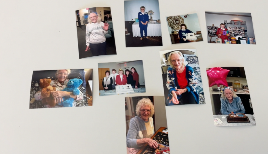 Photos of Kathy Lawson's mother, Patricia, 83, who suffers from Alzheimer's disease.