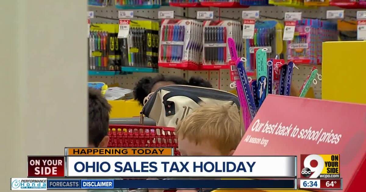 It's a sales tax holiday in Ohio