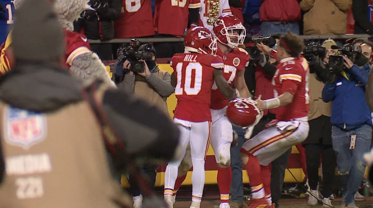 13-second game Travis Kelce Patrick Mahomes touchdown