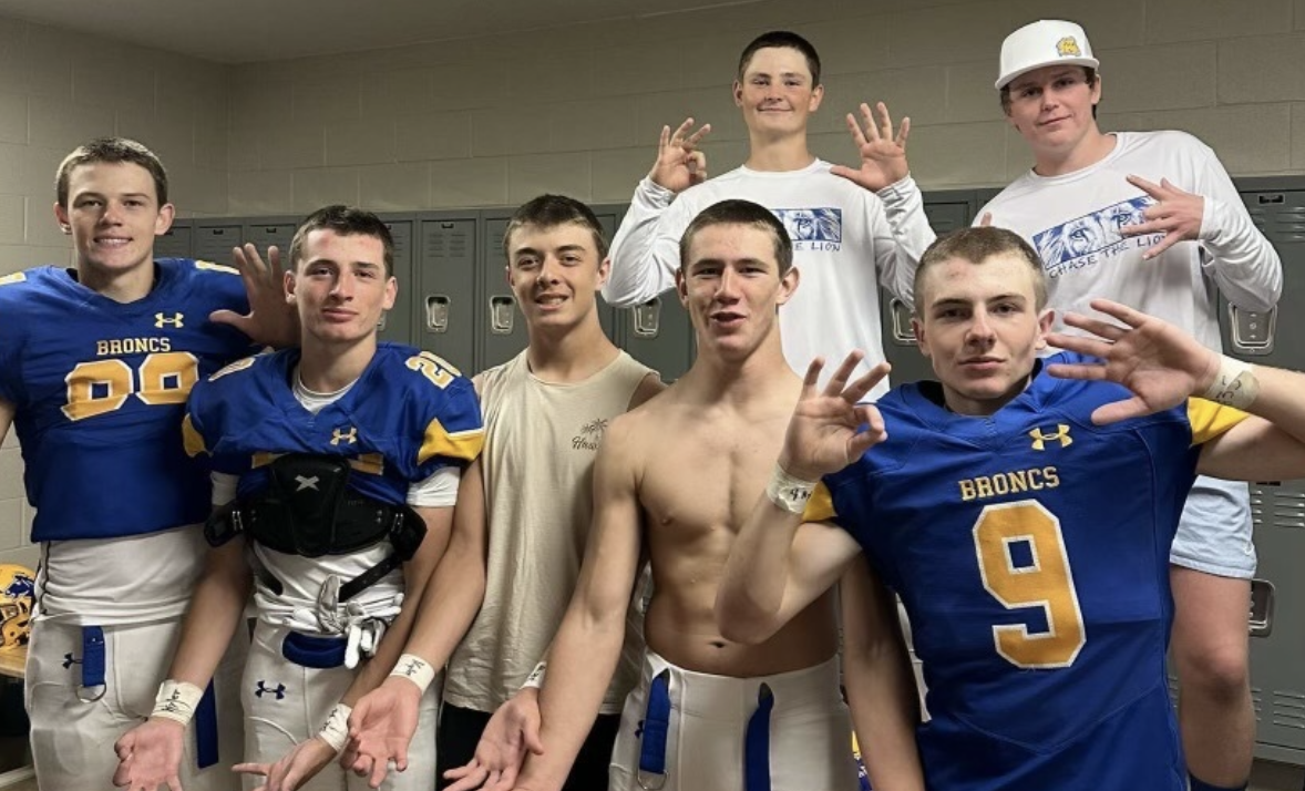 Broncs' players shaved buzz cuts