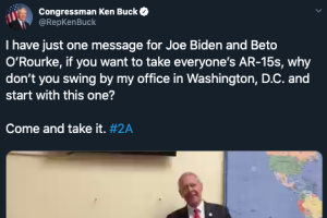 Ken Buck tweet on 2A_March 6 2020