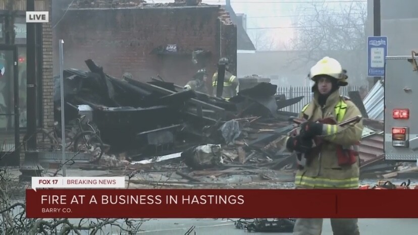 Hastings Saloon Fire