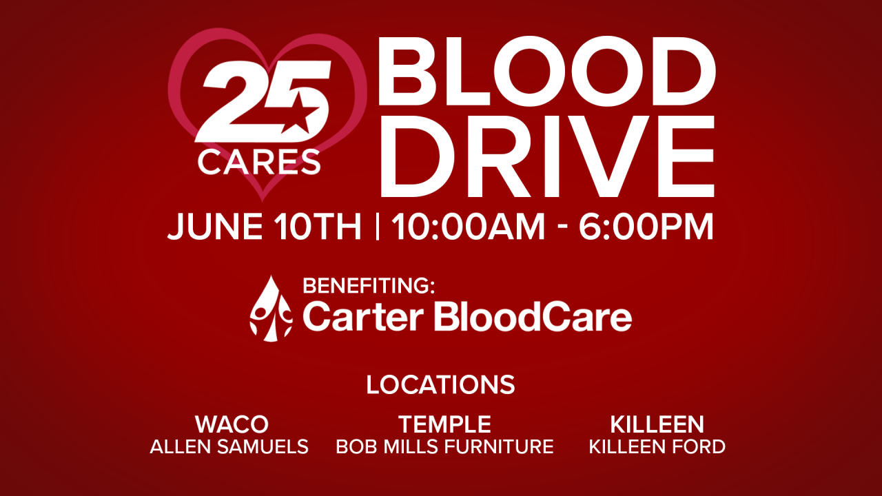 25 Cares Blood Drive with Carter BloodCare