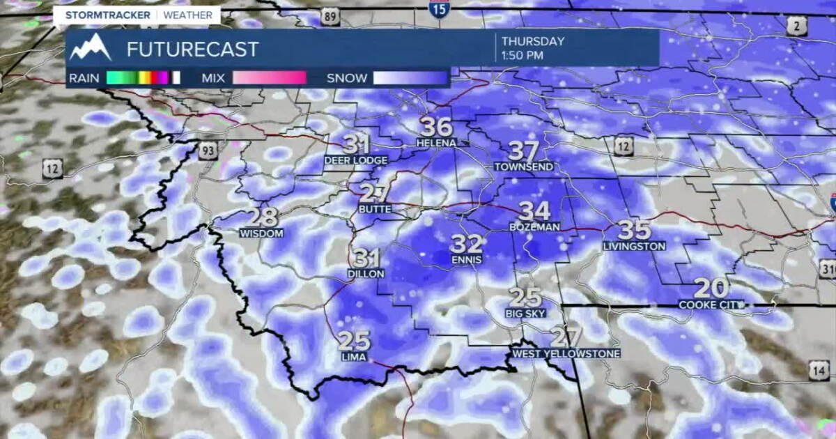 Winter weather makes a return to SW Montana Thursday