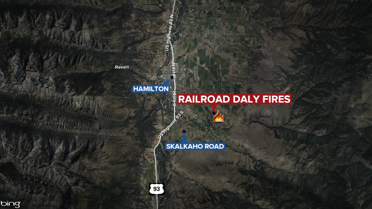 Railroad Fire Daly Fire Map