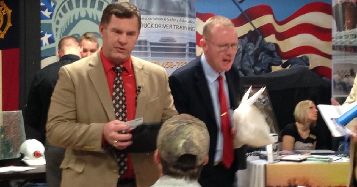 Laid off oil workers look outside the industry