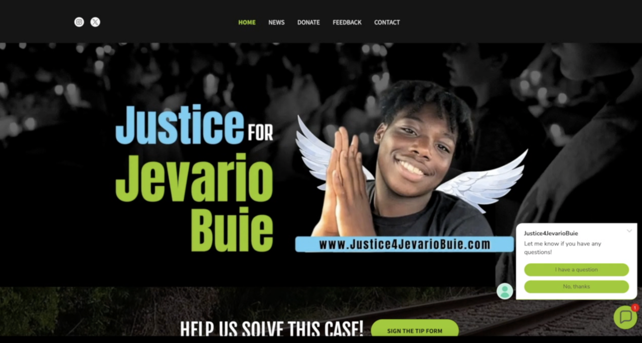Justice for Jevario Buie Website