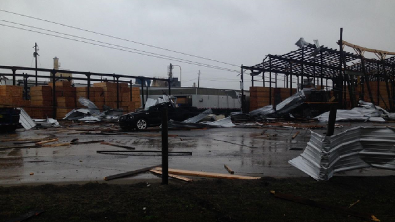 Possible Tornado Spotted Near Valdosta, Reports of Damage to Several