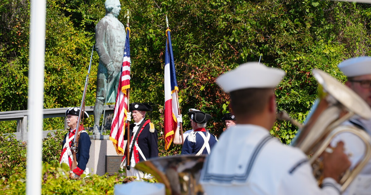 French and U.S. Navy officials honor 245th anniversary of the Battle of the Capes at Fort Story
