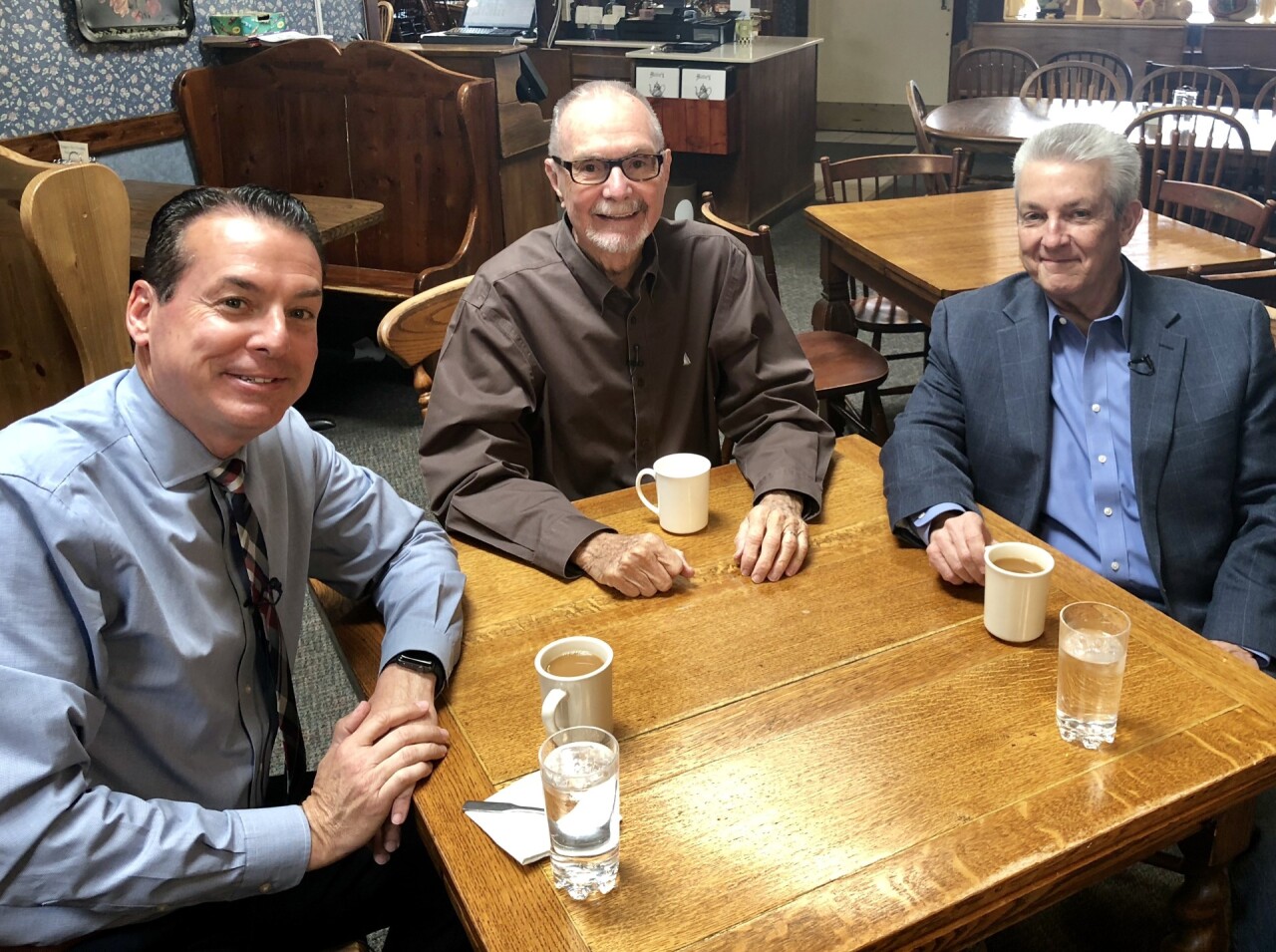 Pat, Jack and Guy Atchley in 2018