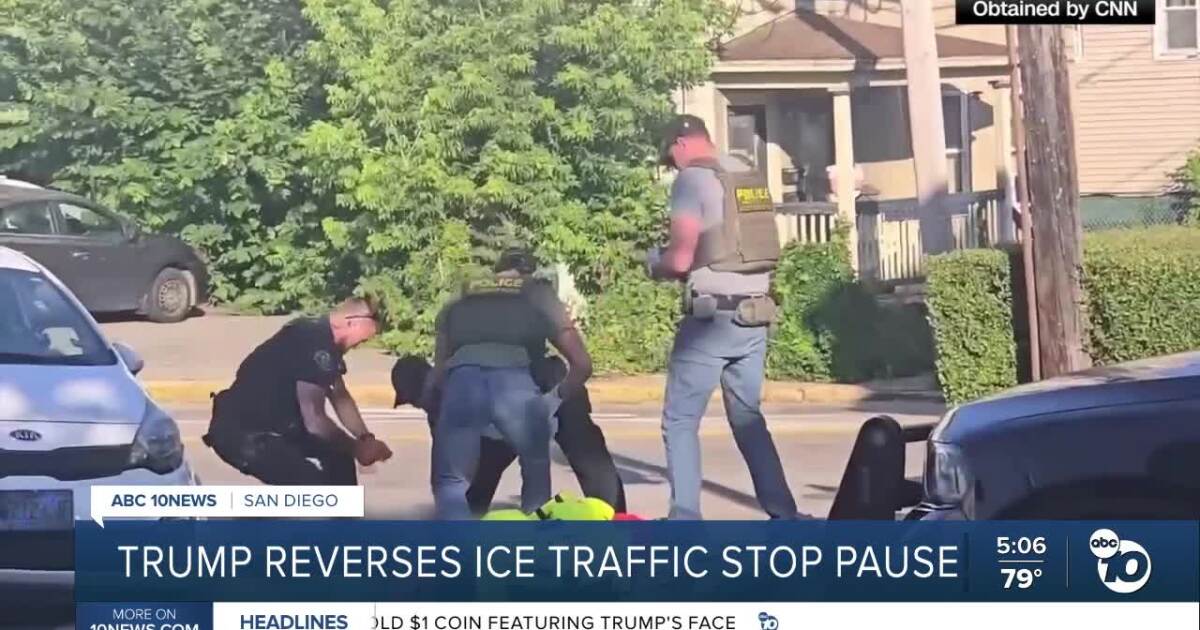 Trump reverses ICE vehicle stop pause less than 24 hours after it was announced