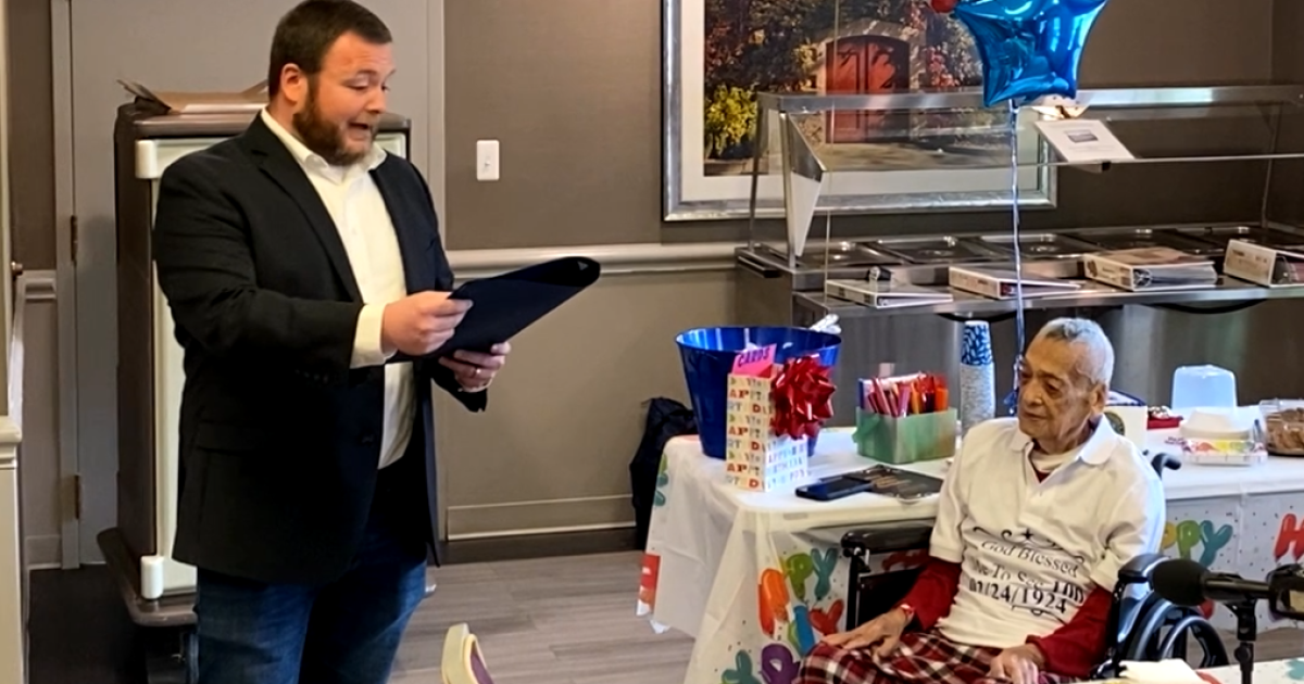 Centenarian hero: World War II veteran celebrates 100 years