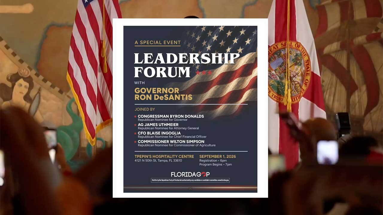 Florida GOP Leadership Forum in Tampa on Sept. 1, 2026.