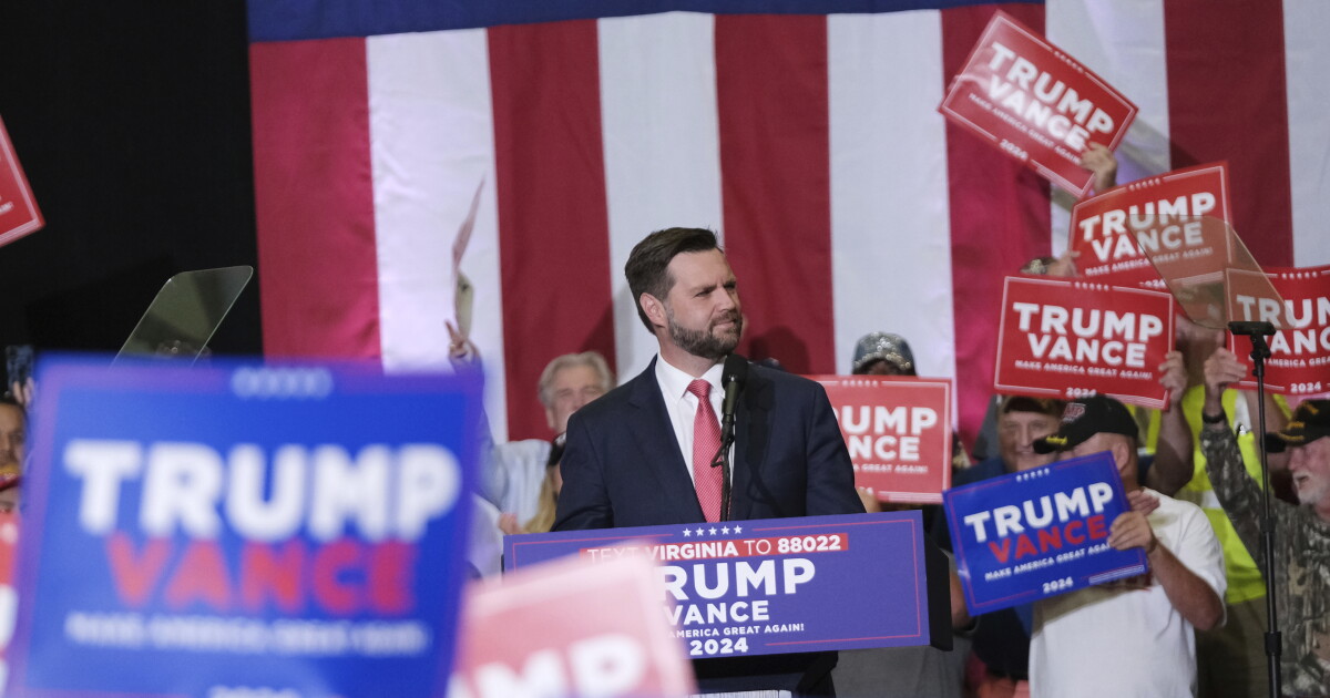 James Vance Rally Vance hits Virginia in first solo rally as GOP vice presidential nominee