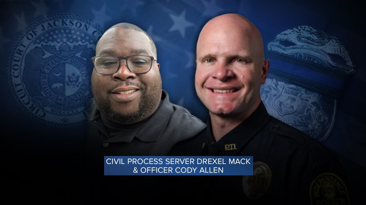 Civil Process Server Drexel Mack & Officer Cody Allen