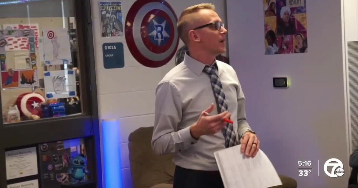 Ross Riach Rochester teacher earns national recognition after student shares his ...