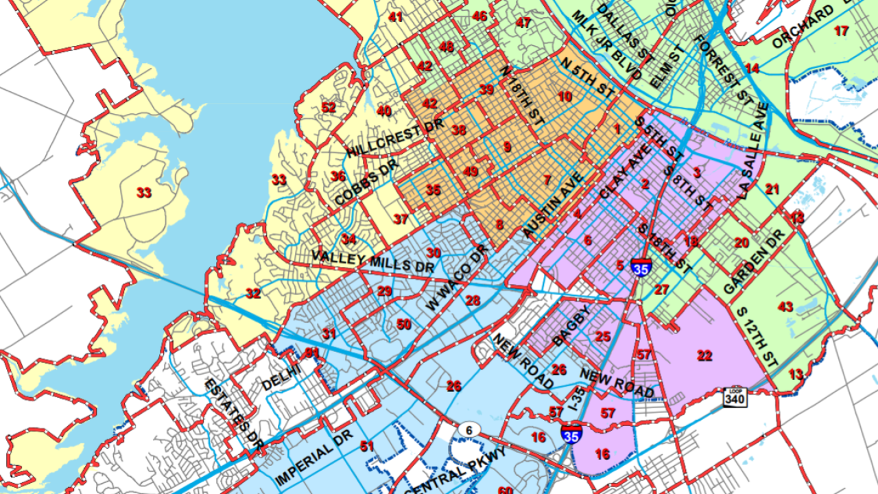 Waco City Council Districts