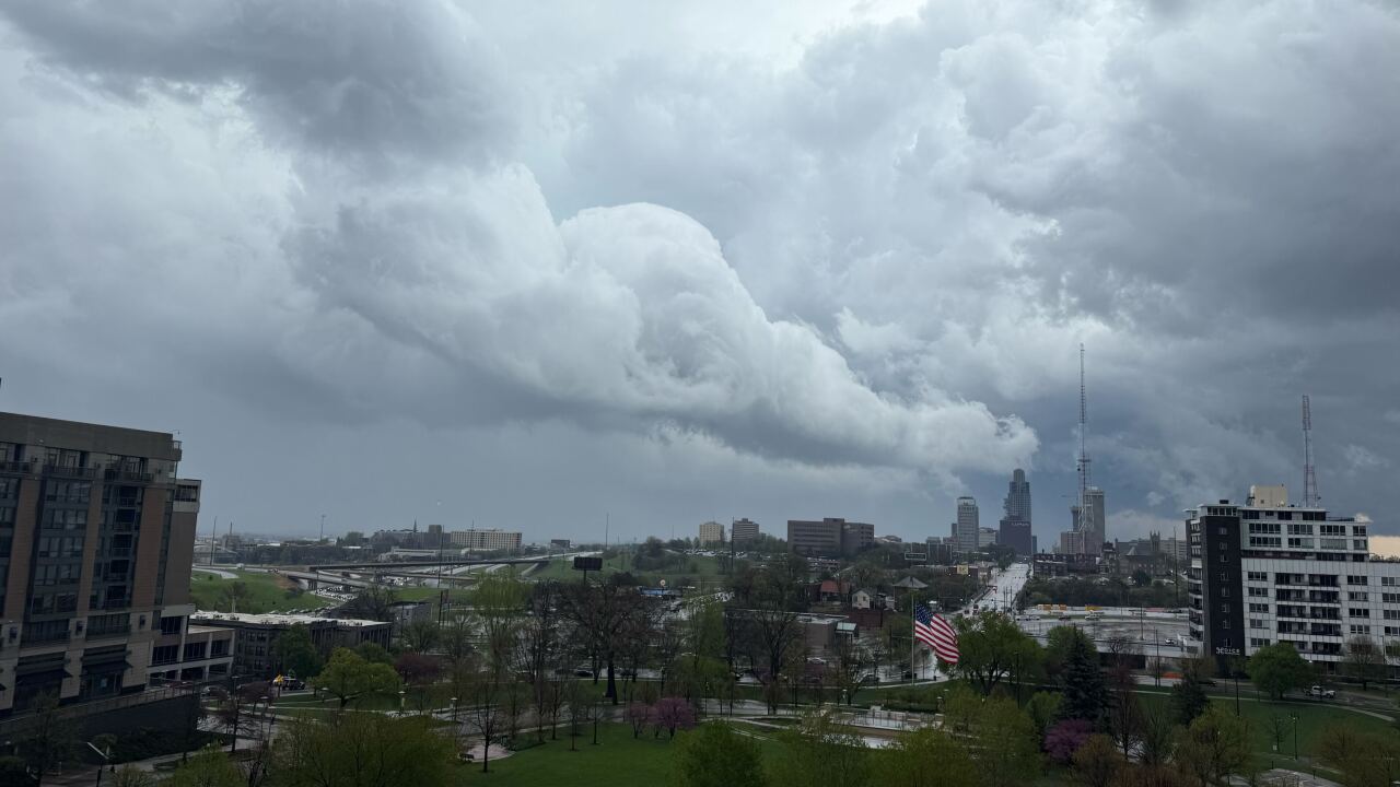 Storm clouds from Downtown