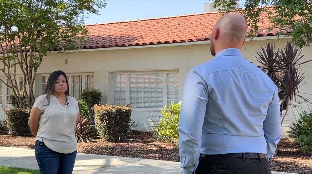 Shafter Neighborhood Reporter Sam Hoyle interviewing Rachel Zermeño, the city's community engagement director