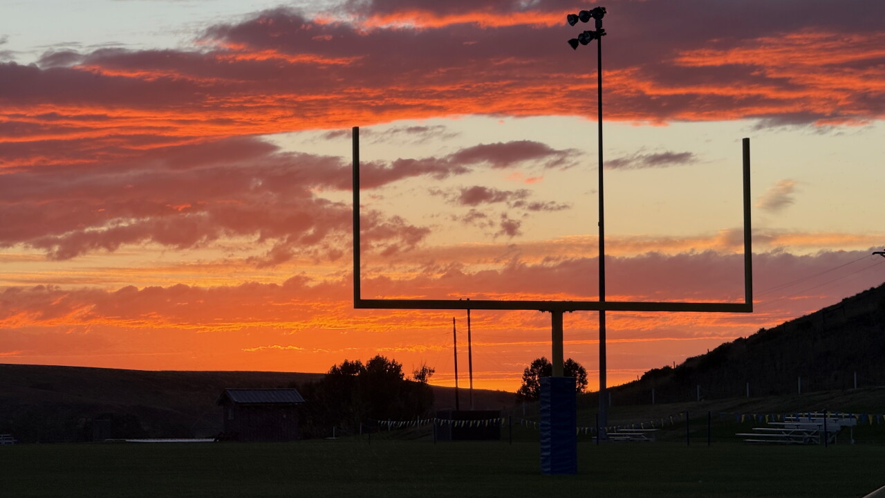 Highwood football sunset