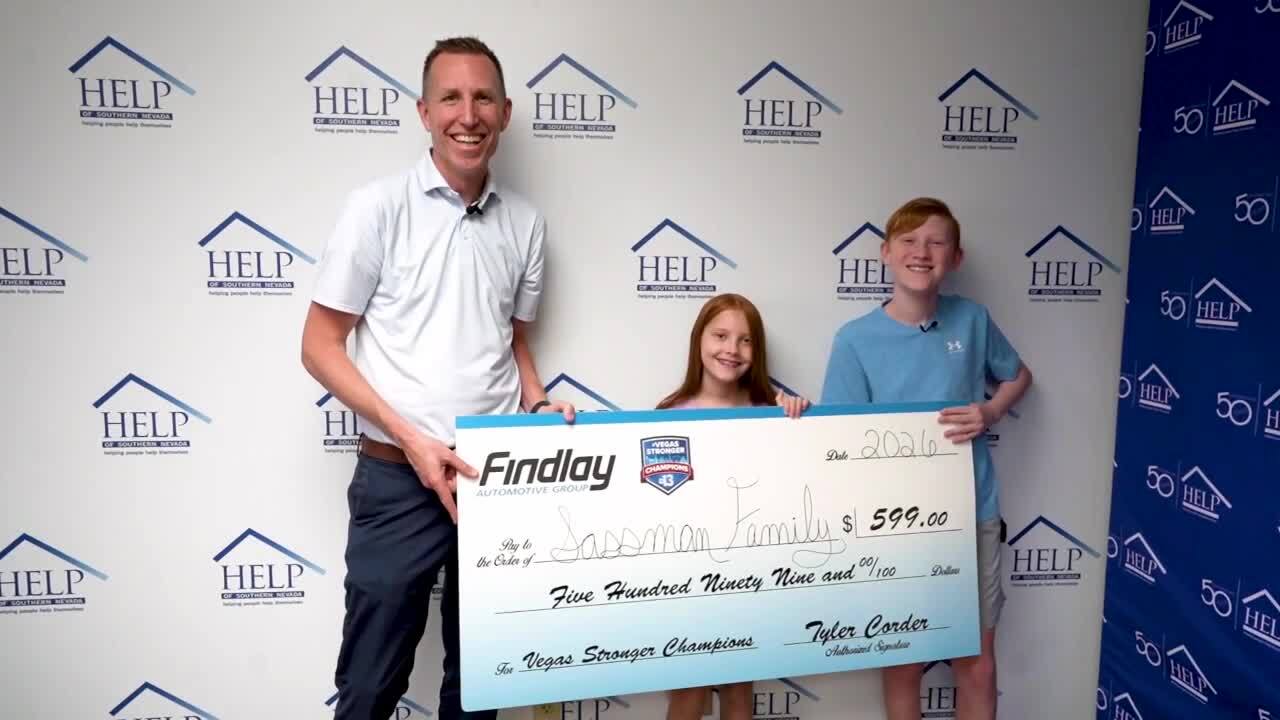 Vegas Stronger Champion Sassman siblings raise nearly $6,000 selling bracelets to fight homelessness
