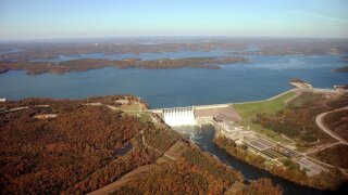 Table Rock Lake and dam