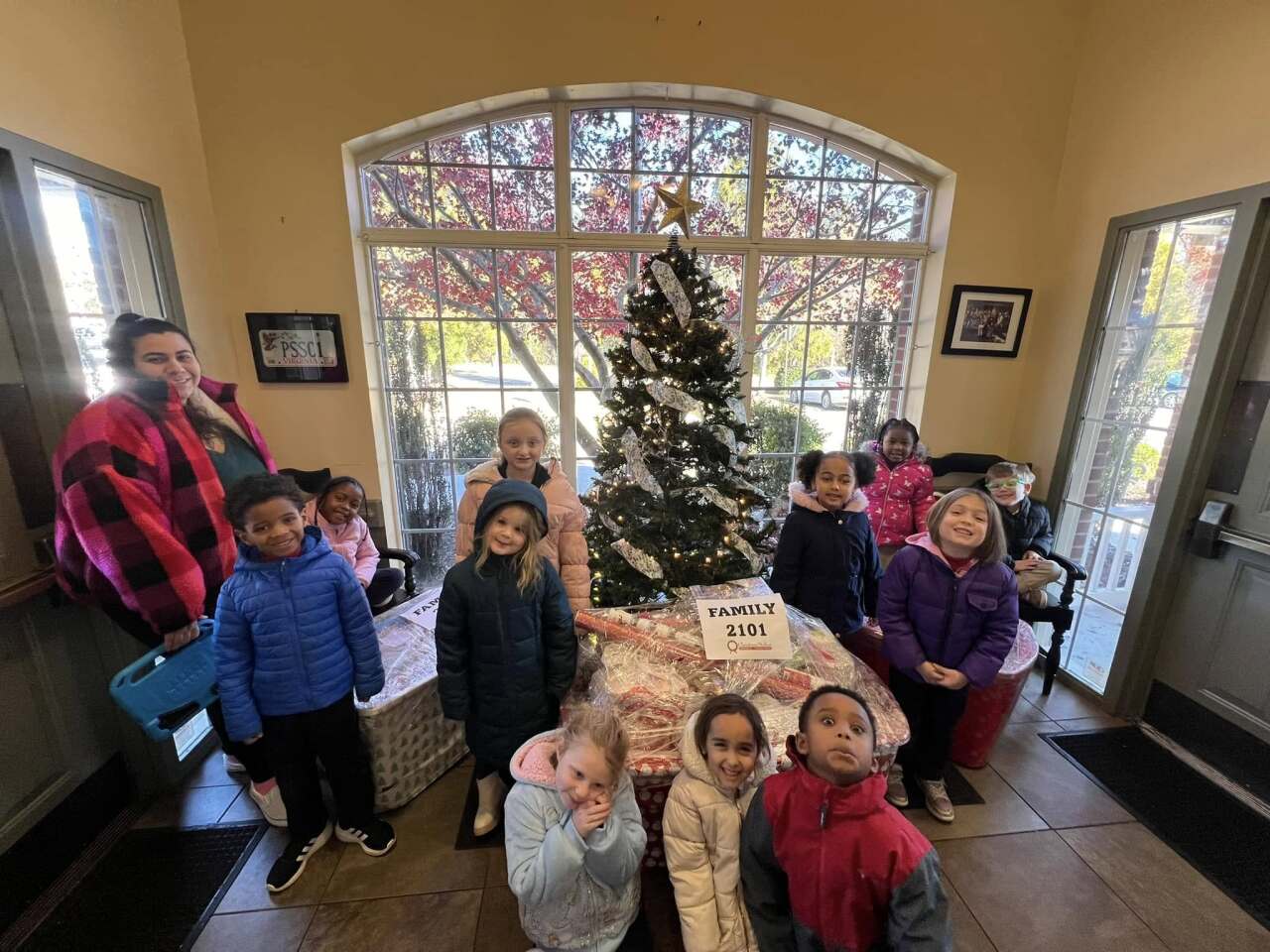 Students collected a total of 325 toys to donate