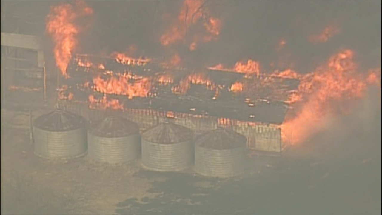 PHOTOS:50+ acres burned in Platte Co. grass fire