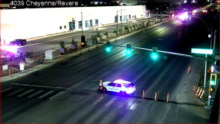 Cheyenne and Revere pedestrian crash