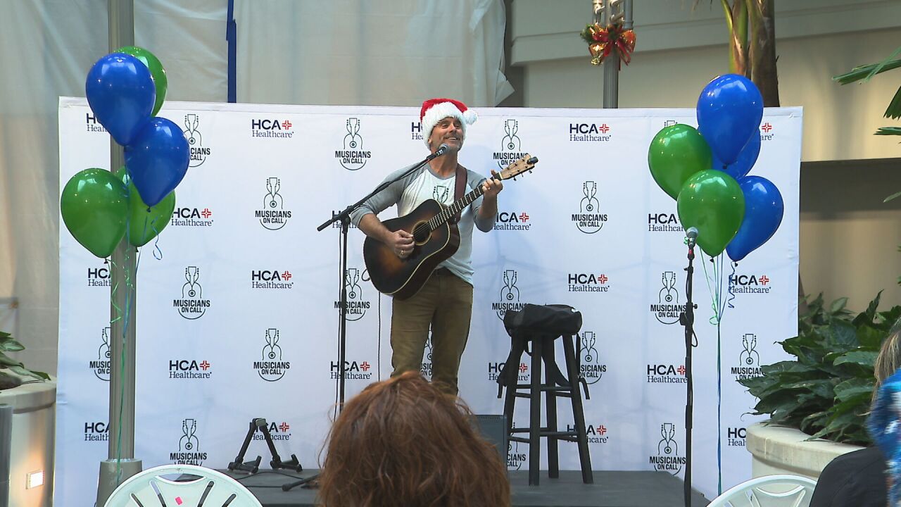 Charles Esten plays at HCA Musicians on Call event