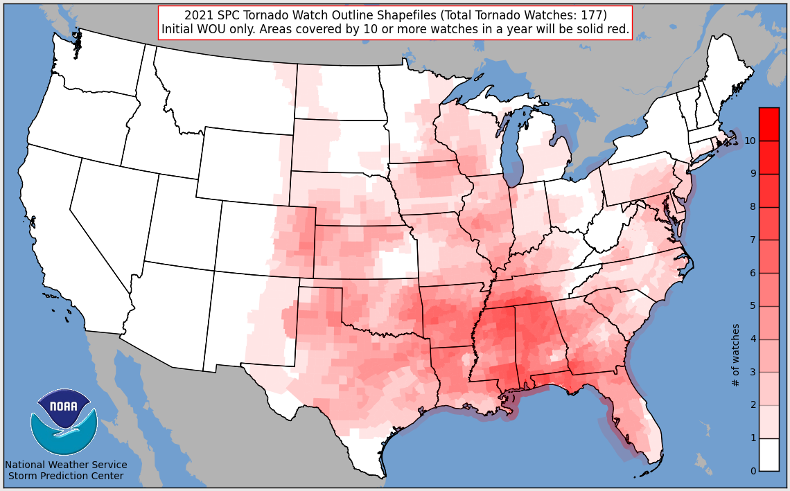 2021 Tornado Watches