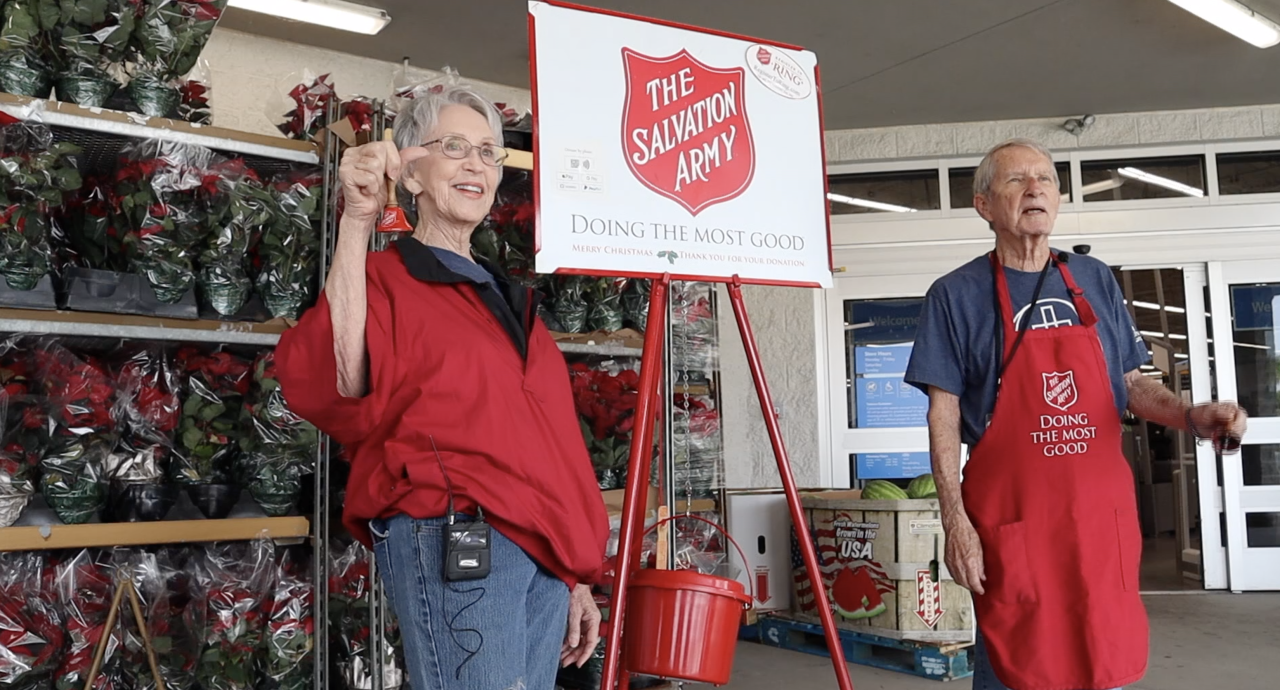 Marlene and Jim Seitan bell ringers Salvation Army 11242023