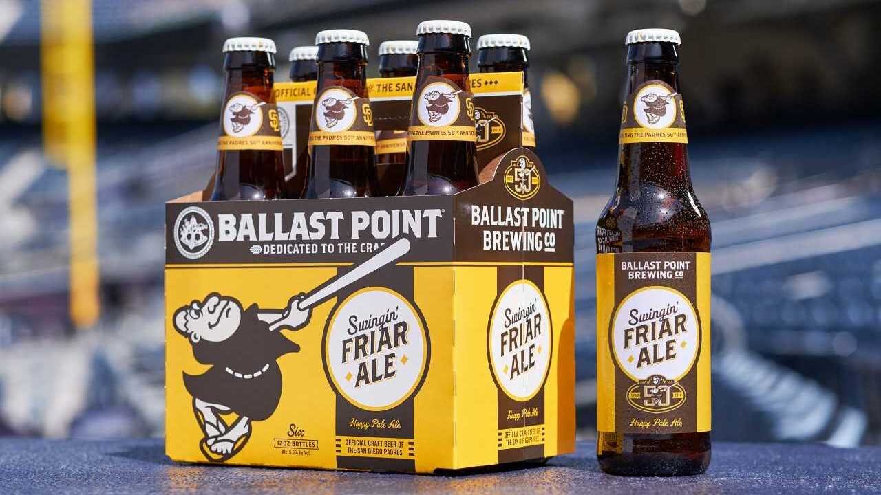 San Diego Padres Unveil Ballast Point S Swingin Friar Ale