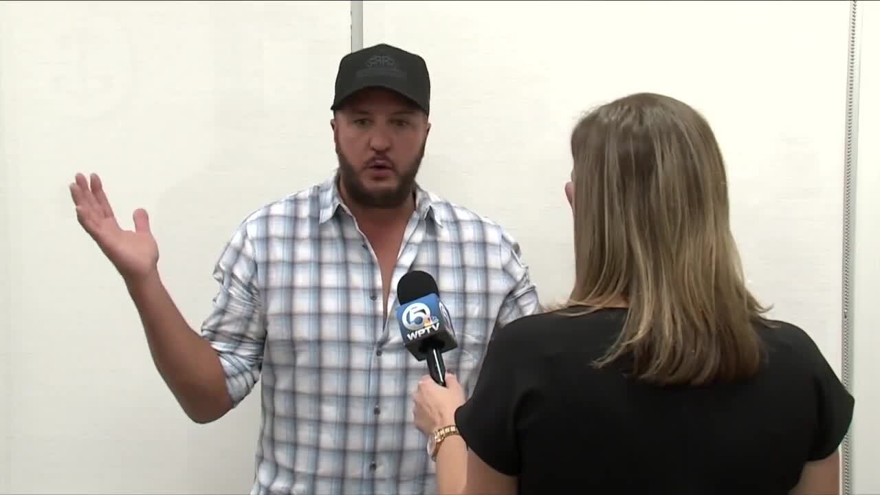 Stephanie Susskind speaks to Luke Bryan ahead of charity concert in Jupiter, Nov. 18, 2023