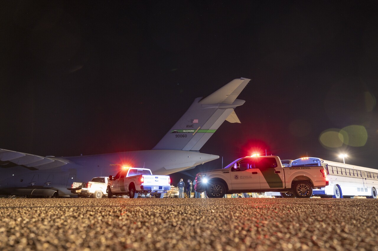 Department of Defense augments U.S. Customs and Border Protection in removal flight efforts