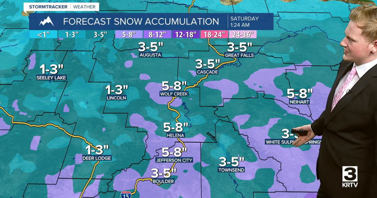 Augusta Snow R Another round of accumulating snow on Friday