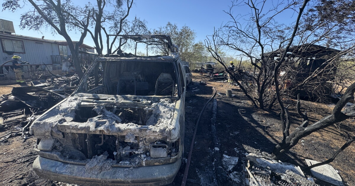 Crews save mobile home from catching fire on far Westside