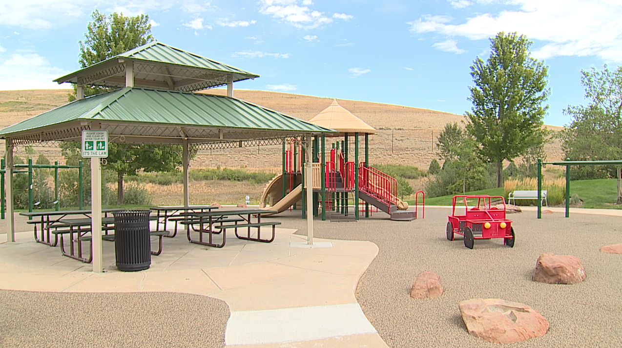 Playground near landfill