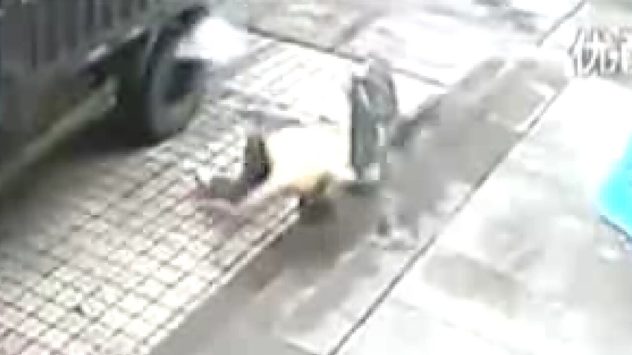 Tire blows man’s shirt off in ‘instant karma’