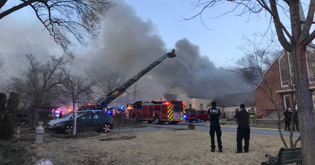 Crews battle fire at First Baptist Church of Mission