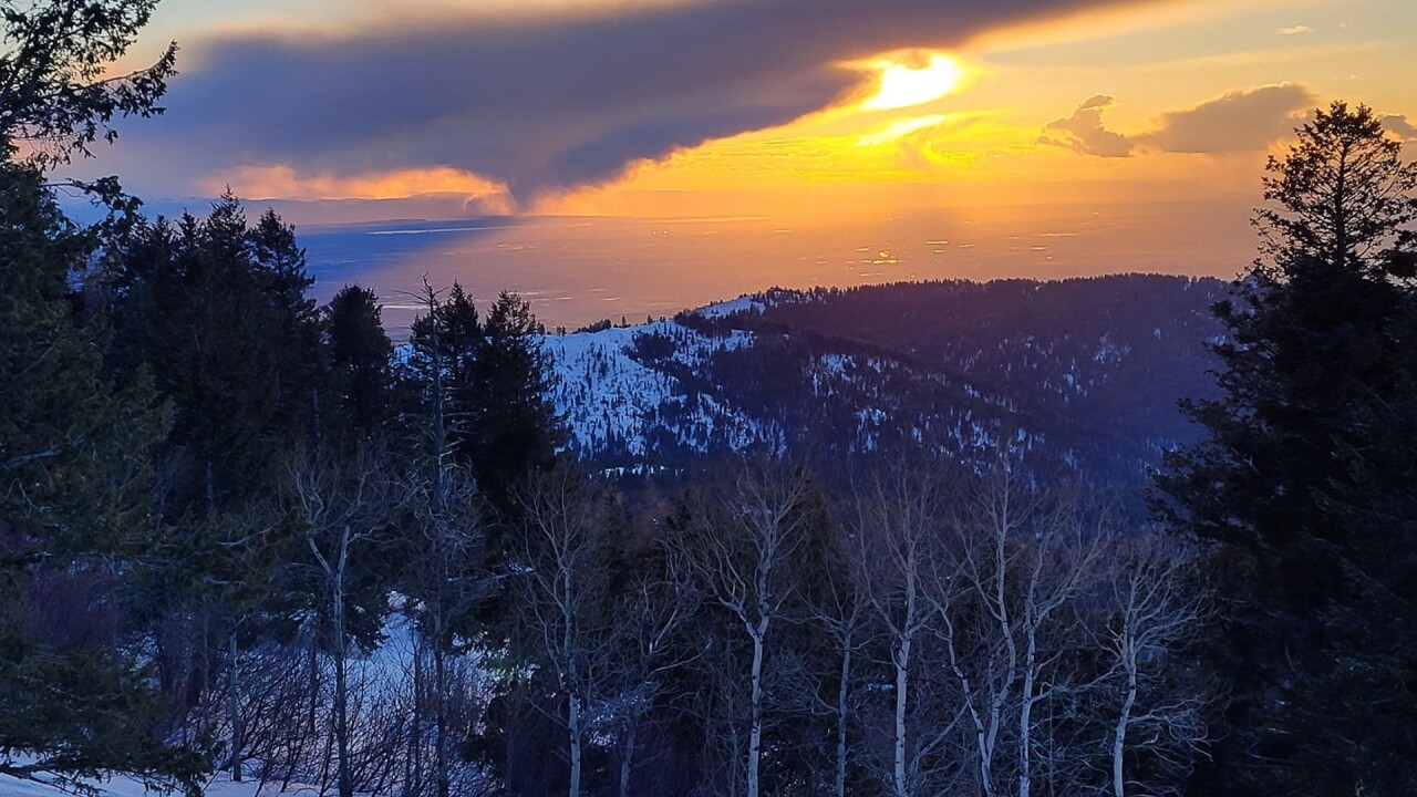 The sunset on Tuesday night