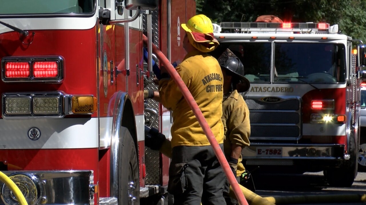 Shed caught on fire in Atascadero