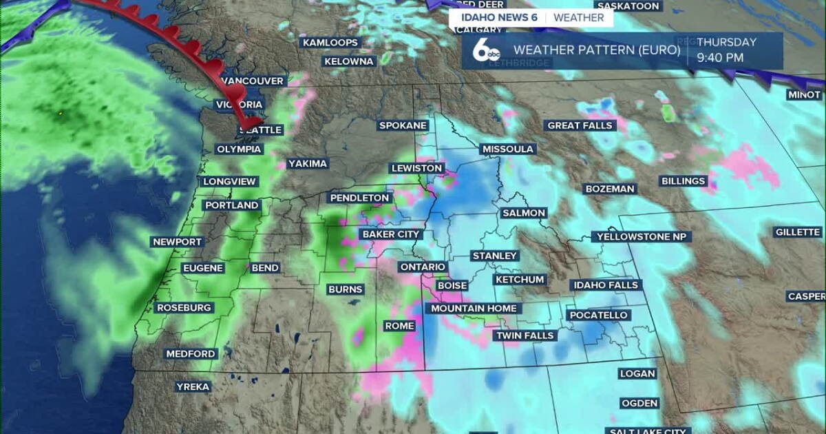 Wet Pattern A wet weather pattern is developing into the weekend