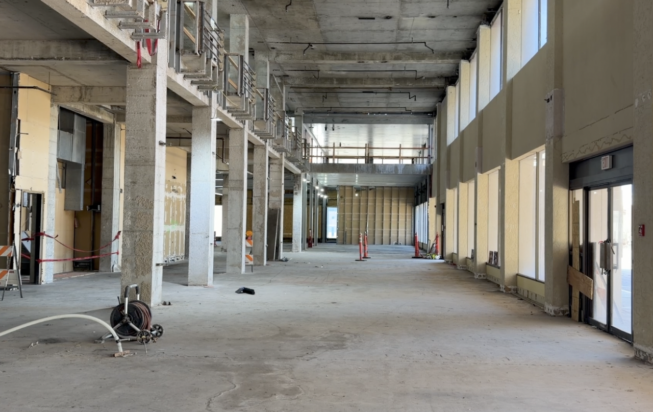 Lobby under construction