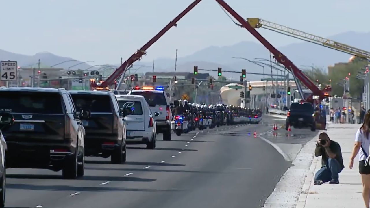 Officer Abdelnabi procession